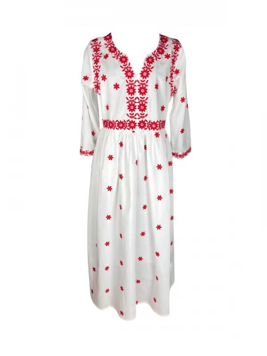 Obrázek produktu Rody’s forever Šaty 'Damenkleid S25 weiß / rot, marimea L' bílá Rody's Forever