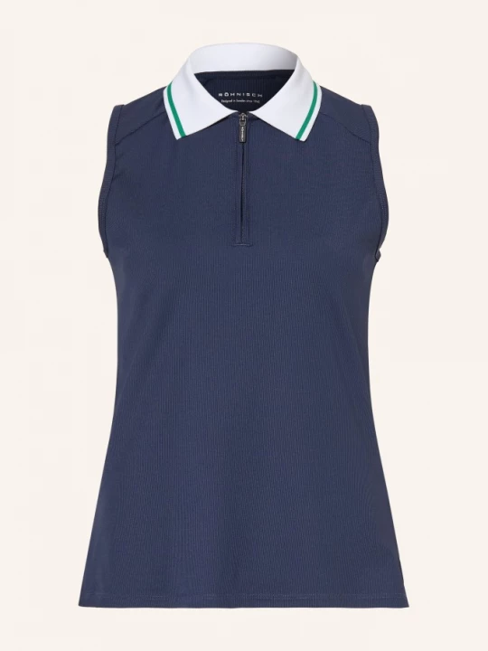 Obrázek produktu Röhnisch Jerseyové Polo Tričko tmavě modrá / zelená / bílá