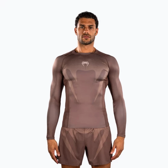 Obrázek produktu Roshguard pánský s dlouhým rukávem Venum No Gi Rashguards chocolate brown