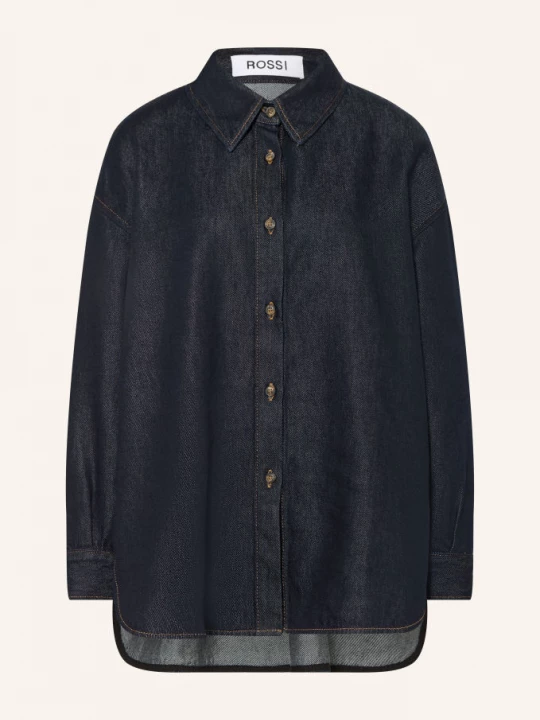 Obrázek produktu Rossi Oversized Džínová Blůza Siyan tmavě modrá