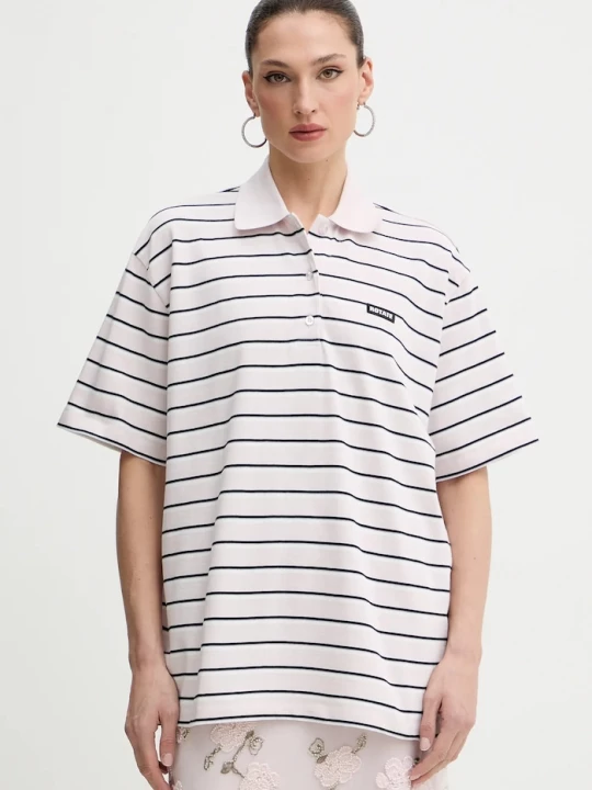 Obrázek produktu Rotate Bavlněné polo tričko Rotate fialová