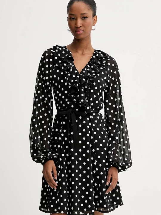 Obrázek produktu Rotate Šaty Rotate Chiffon Ruffle Mini černá