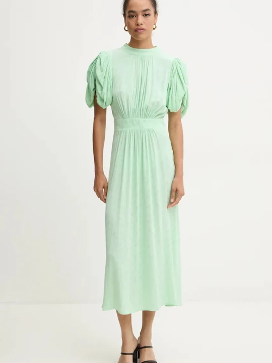 Obrázek produktu Rotate Šaty Rotate Midi Puff Sleeve Dress zelená