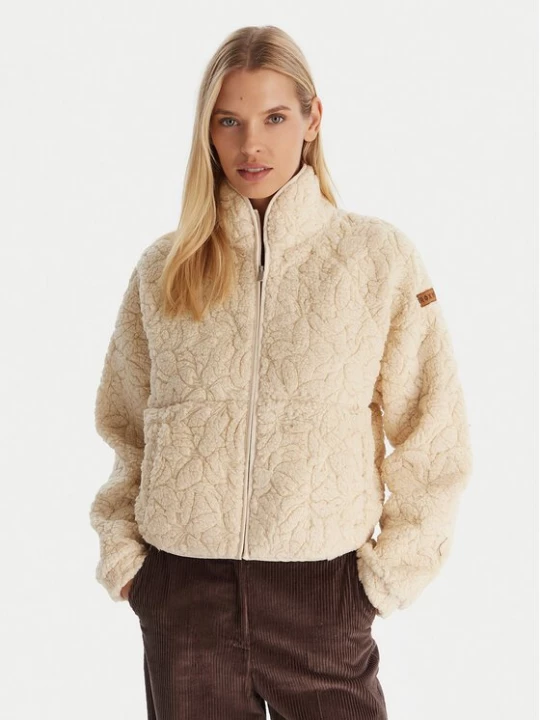 Obrázek produktu Roxy Fleecová mikina Blurry Cloud ERJPF03212 Écru Regular Fit Krémová
