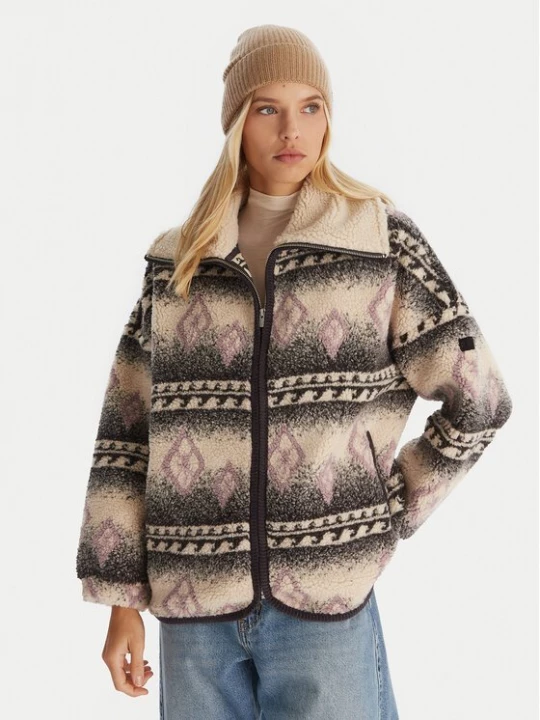 Obrázek produktu Roxy Fleecová mikina Feels Like Winter ERJJK03676 Béžová Regular Fit