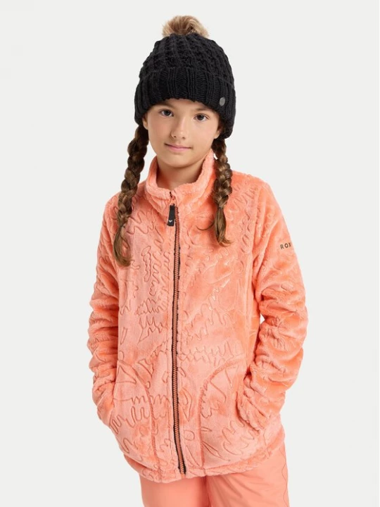 Obrázek produktu Roxy Fleecová mikina Igloo ERGFT04013 Oranžová Slim Fit