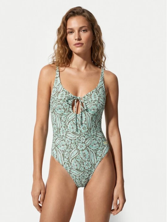 Obrázek produktu Roxy Jednodílné plavky Wildside Paisley ERJX103810 Zelená