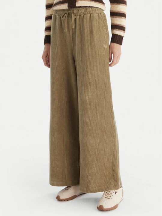 Obrázek produktu Roxy Kalhoty z materiálu Lekeito Pant Knit ERJNP03691 Zelená Regular Fit