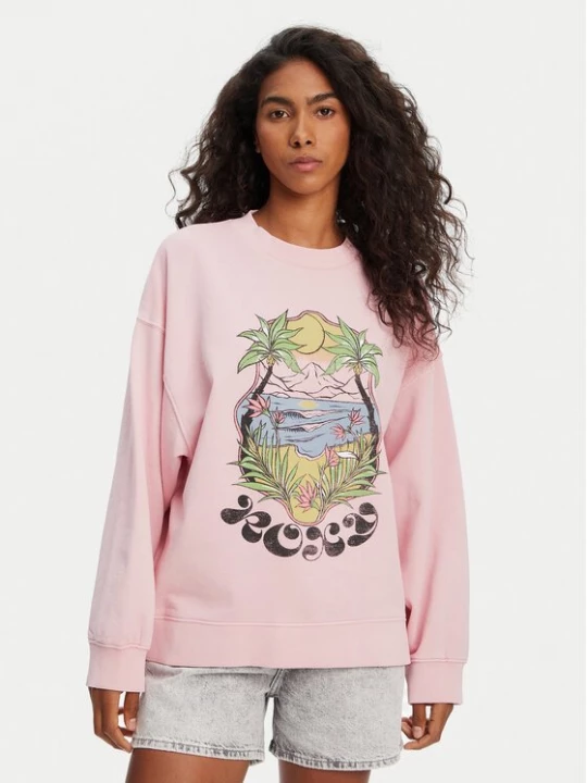 Obrázek produktu Roxy Mikina ERJFT04997 Růžová Relaxed Fit