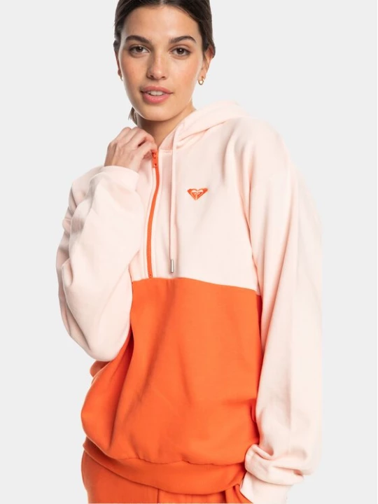 Obrázek produktu Roxy Mikina Ess Nrj Cbk Hoo Otlr ERJFT04673 Oranžová Regular Fit