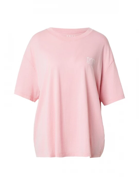 Obrázek produktu ROXY Oversized tričko světle růžová / burgundská červeň / bílá