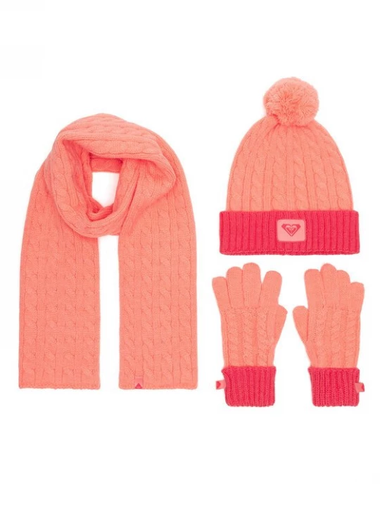 Obrázek produktu Roxy Sada čepice, šála a rukavice RX-KF-001-AW24 Oranžová
