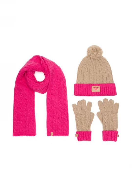 Obrázek produktu Roxy Sada čepice, šála a rukavice RX-KF-001-AW24 Růžová