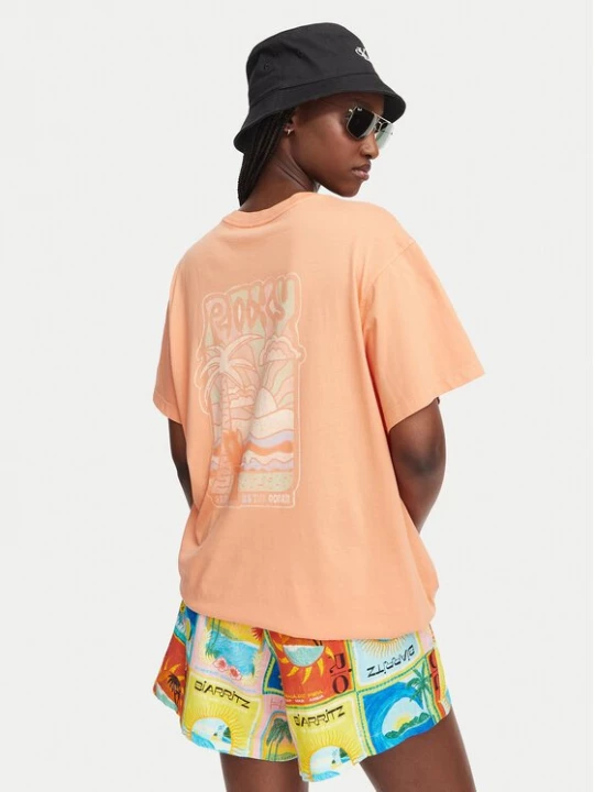 Obrázek produktu Roxy T-Shirt Enzyme Wash ERJZT05966 Oranžová Oversize