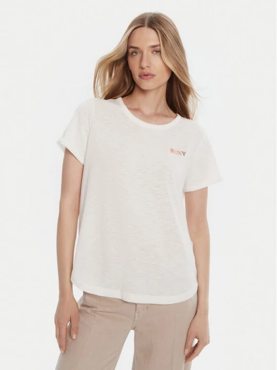 Obrázek produktu Roxy T-Shirt ERJZT05731-WBK0 Bílá Regular Fit