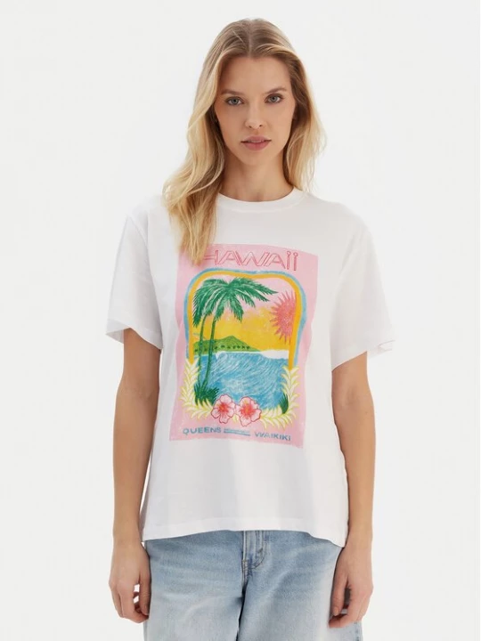 Obrázek produktu Roxy T-Shirt ERJZT05899 Bílá Regular Fit