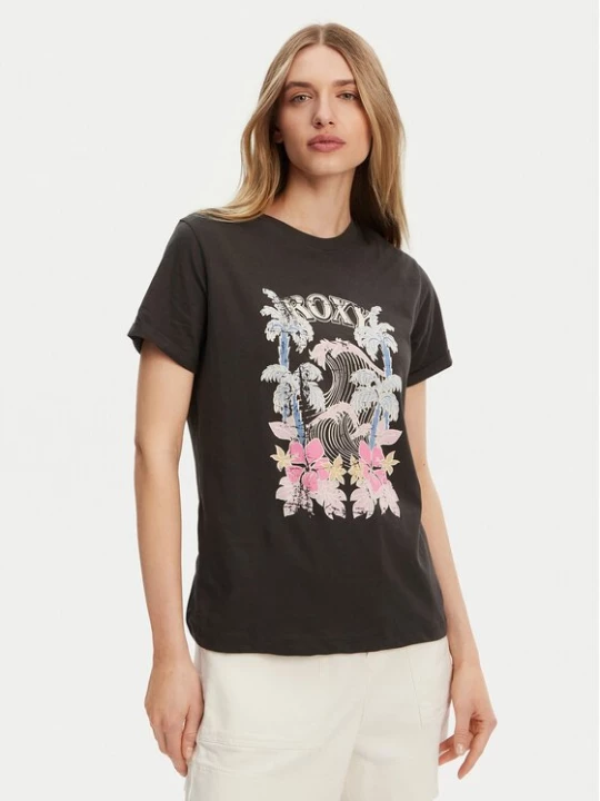 Obrázek produktu Roxy T-Shirt ERJZT05911 Šedá Regular Fit