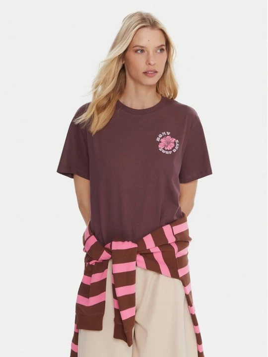 Obrázek produktu Roxy T-Shirt Hangloose The Sky ERJZT06020 Fialová Regular Fit