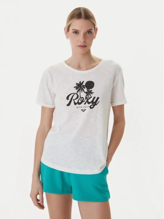 Obrázek produktu Roxy T-Shirt Oceanwave ERJZT06096 Bílá Loose Fit