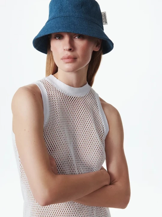 Obrázek produktu RUSLAN BAGINSKIY Bavlněný klobouk Ruslan Baginskiy Bucket Hat modrá