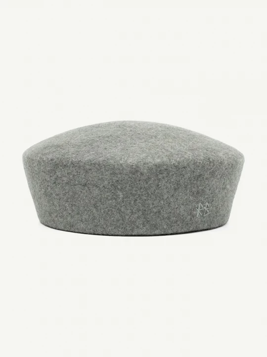 Obrázek produktu RUSLAN BAGINSKIY čepice dámská vlněná Wool Felt Pillbox Hat