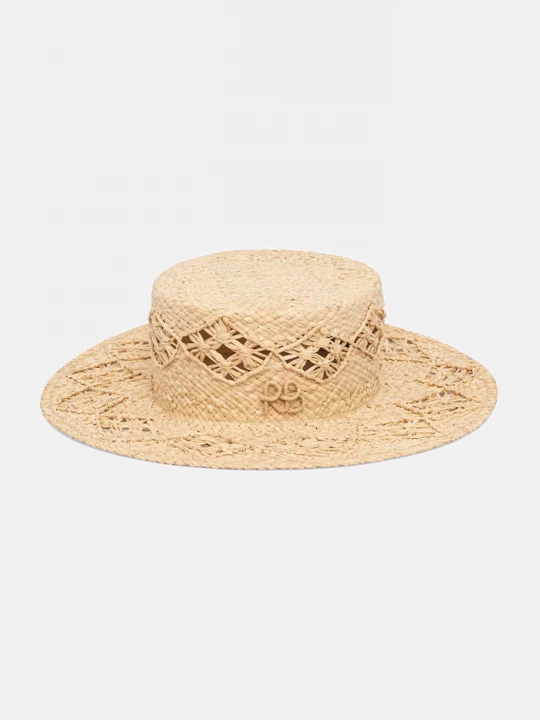 Obrázek produktu RUSLAN BAGINSKIY Klobouk Ruslan Baginskiy Boater Hat béžová