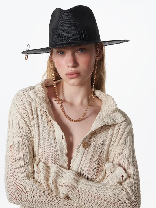 Obrázek produktu RUSLAN BAGINSKIY Klobouk Ruslan Baginskiy Fedora Hat černá