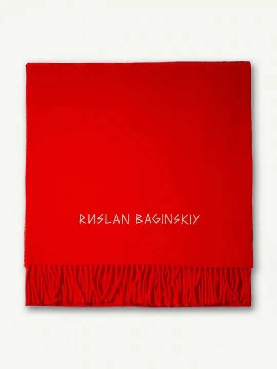 Obrázek produktu RUSLAN BAGINSKIY šála dámská vlněná Wool Scarf červená
