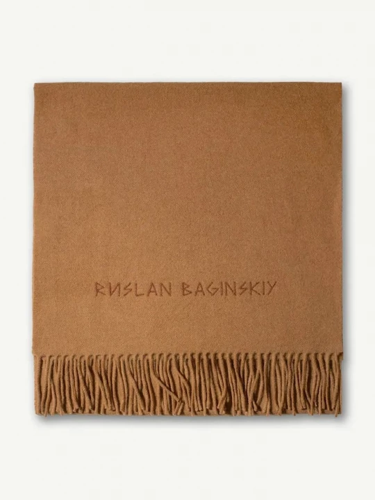 Obrázek produktu RUSLAN BAGINSKIY šála dámská vlněná Wool Scarf hnědá