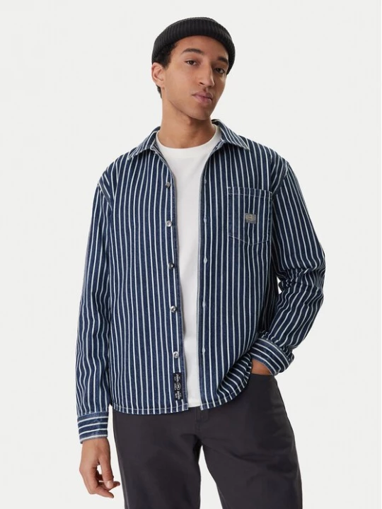 Obrázek produktu RVCA džínová košile Dayshift Hickory 23A053511 Modrá Regular Fit