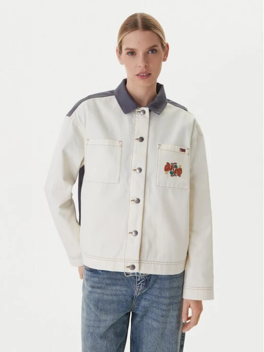 Obrázek produktu RVCA Jeansová bunda Lauryn Alvarez 23B151500 Écru Regular Fit Krémová
