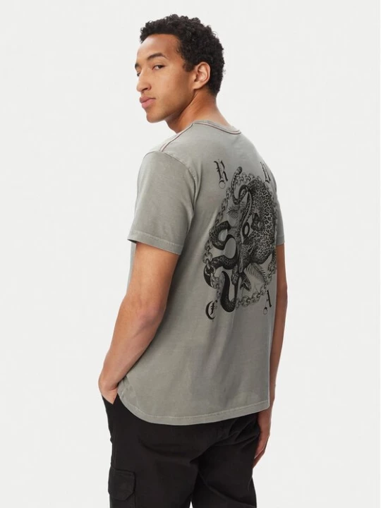 Obrázek produktu RVCA T-Shirt Benj Battle Ss 23A351540 Zelená Regular Fit