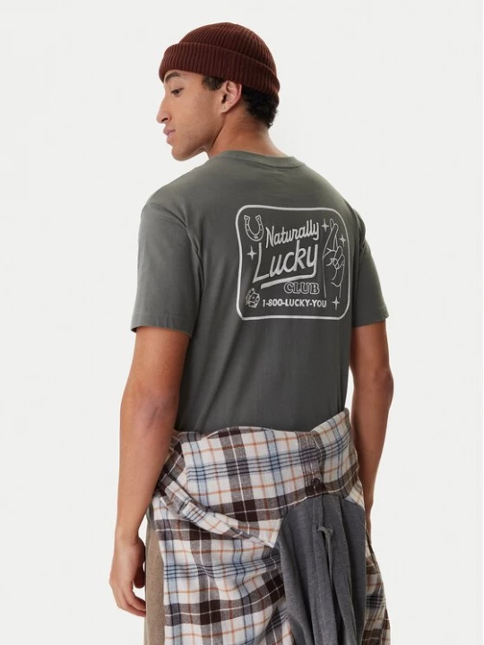 Obrázek produktu RVCA T-Shirt EVYZT00274 Zelená Regular Fit