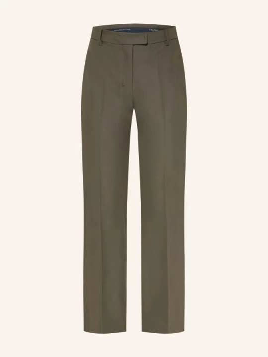 Obrázek produktu S Max Mara Kalhoty S Rozšiřujícími Se Nohavicemi Fatina khaki