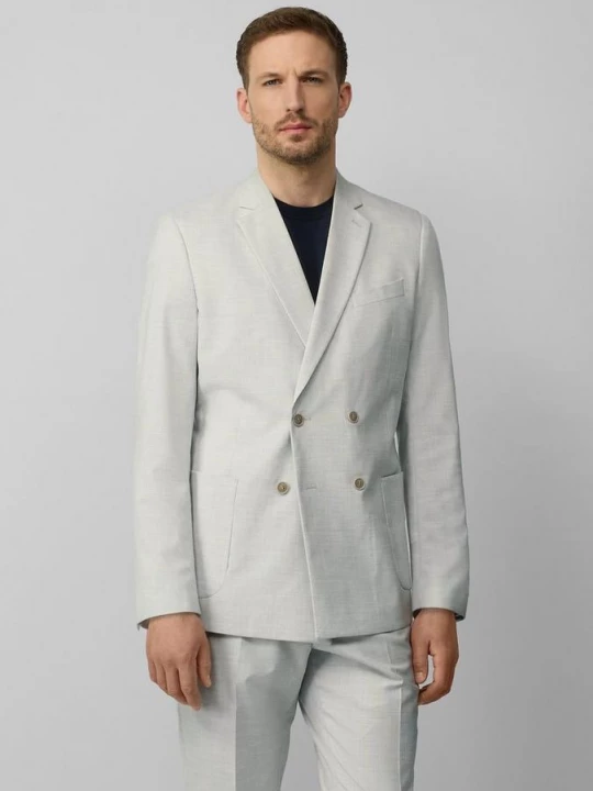 Obrázek produktu s.O PURE: Dvouřadé sako, střih Slim Fit s.Oliver krémová