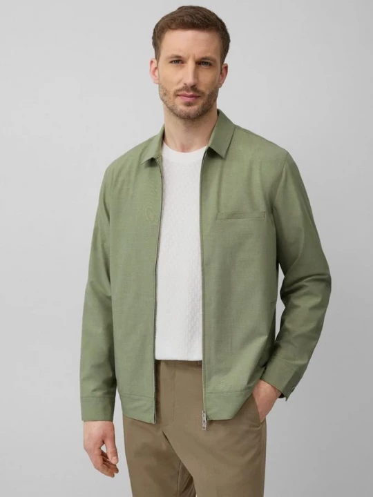 Obrázek produktu s.O PURE: Melanžová strečová bunda bomber s.Oliver olivová