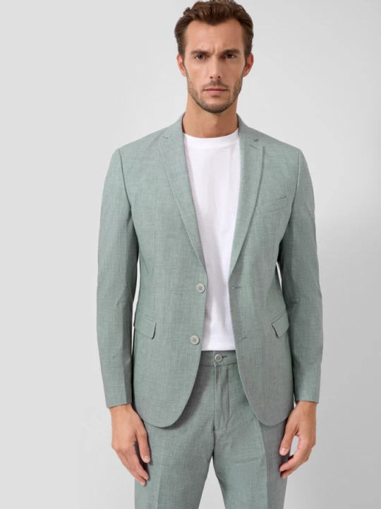 Obrázek produktu s.O PURE: sako se střihem Slim Fit, ze vzorované strečové tkaniny s.Oliver zelená