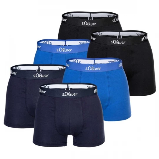 Obrázek produktu s.Oliver Boxerky  modrá / černá / bílá