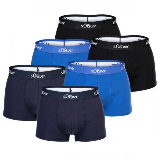 Obrázek produktu s.Oliver Boxerky  modrá / černá / bílá