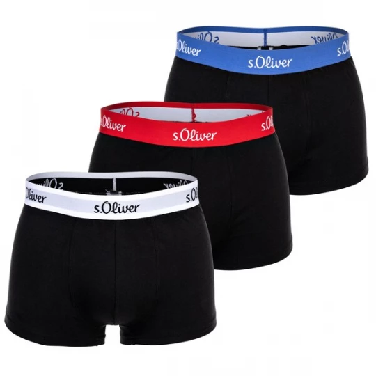 Obrázek produktu s.Oliver Boxerky  modrá / červená / černá / bílá