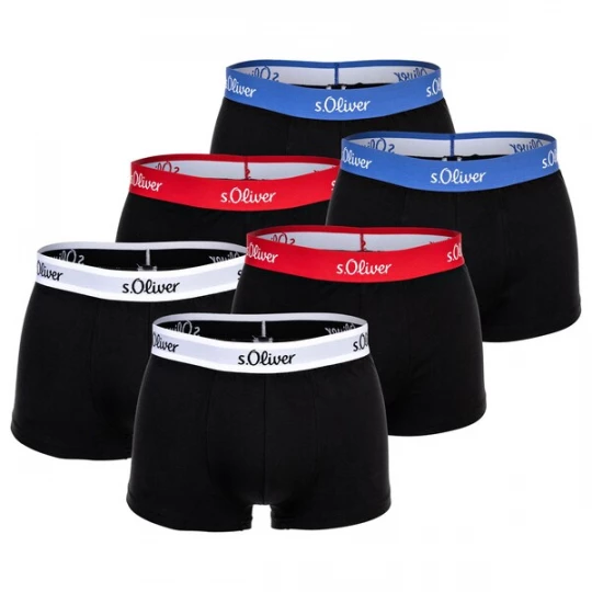 Obrázek produktu s.Oliver Boxerky  modrá / červená / černá / bílá