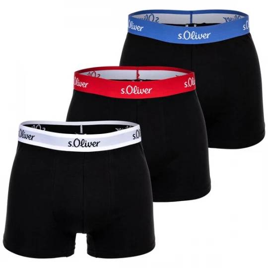 Obrázek produktu s.Oliver Boxerky  modrá / ohnivá červená / černá / bílá