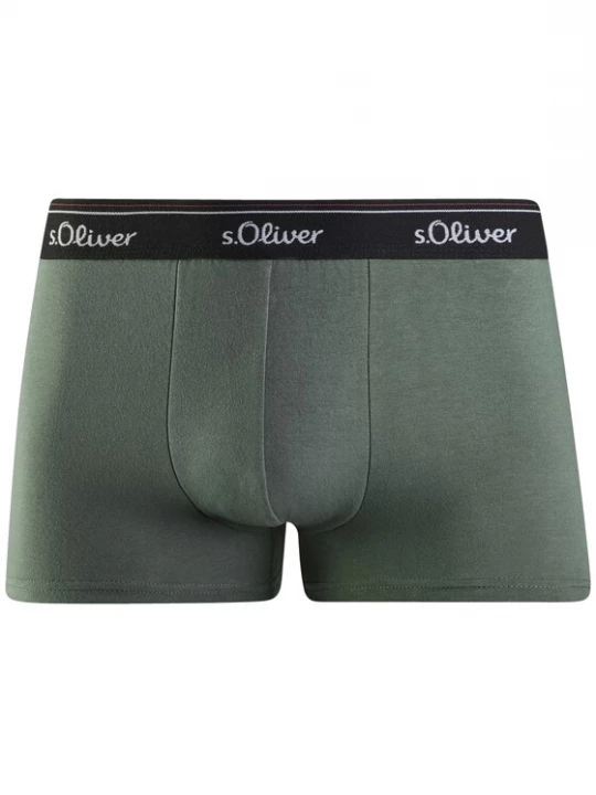Obrázek produktu s.Oliver Boxerky tmavě šedá / olivová / černá / bílá