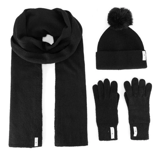 Obrázek produktu Sada čepice, šála a rukavice Beverly Hills Polo Club BHPC-WC-002-AW24 Černá