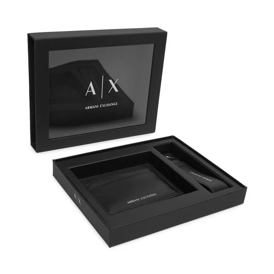 Obrázek produktu Sada pouzdro na karty a klíčenka Armani Exchange XM002217 AF22541 UC001 Černá