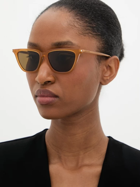 Obrázek produktu Saint Laurent sluneční brýle typu wayfarer dámské hnědá