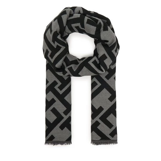 Obrázek produktu Šál Tommy Hilfiger Th Monogram Heavy Scarf AW0AW18051 Černá