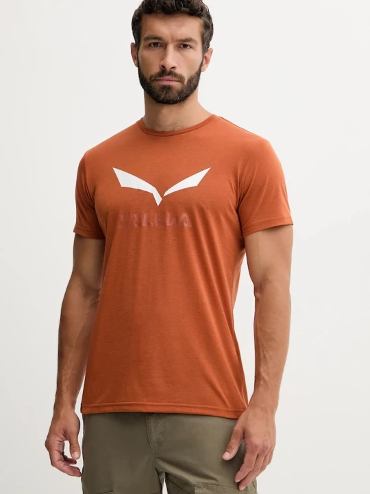 Obrázek produktu Salewa Trekingové tričko pánské Solidlogo Dry oranžová