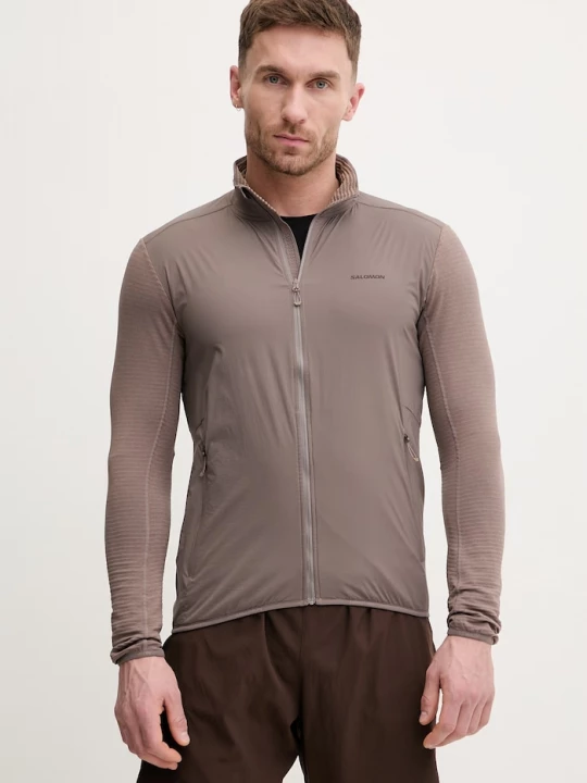 Obrázek produktu Salomon Tréninková bunda ESSENTIAL LIGHTWARM hnědá