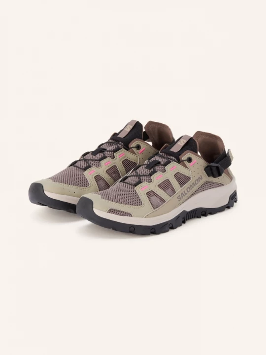 Obrázek produktu Salomon Turistické Boty Techamphibian 5 khaki / černošedá / neonově růžová